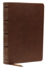 Image for NKJV, Single-Column Wide-Margin Reference Bible, Leathersoft, Brown, Red Letter, Thumb Indexed, Comfort Print