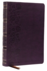 Image for NKJV, Single-Column Wide-Margin Reference Bible, Leathersoft, Purple, Red Letter, Thumb Indexed, Comfort Print