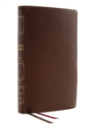 Image for NKJV, Thinline Reference Bible, Genuine Leather, Brown, Red Letter, Thumb Indexed, Comfort Print
