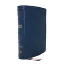 Image for NKJV, Single-Column Reference Bible, Genuine Leather, Blue, Comfort Print