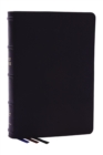 Image for NKJV, Large Print Thinline Reference Bible, Blue Letter, Maclaren Series, Genuine Leather, Black, Comfort Print