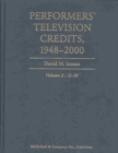 Image for Performers&#39; television credits, 1948-2000Vol. 2