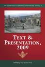 Image for Text &amp; Presentation, 2009