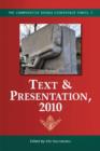 Image for Text &amp; Presentation, 2010