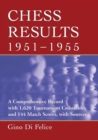 Image for Chess results, 1951-1955: a comprehensive record with 1,620 tournament crosstables and 144 match scores, with sources