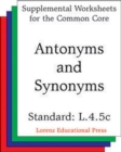 Image for Antonyms and Synonyms (CCSS L.4.5c)