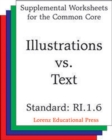 Image for Illustrations vs Text (CCSS RI.1.6)