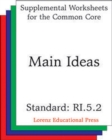 Image for Main Ideas (CCSS RI.5.2)