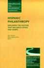 Image for Hispanic Philanthropy: Exploring the Factors That Influence Giving and Asking : New Directions for Philanthropic Fundraising, Number 24
