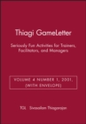 Image for Thiagi GameLetter : Seriously Fun Activities for Trainers, Facilitators, and Managers (with Envelope)