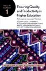 Image for Ensuring Quality and Productivity in Higher Education : An Analysis of Assessment Practices
