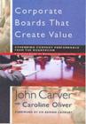 Image for Corporate boards that create value: governing company performance from the boardroom