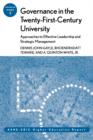 Image for Governance in the Twenty-First-Century University: Approaches to Effective Leadership and Strategic Management