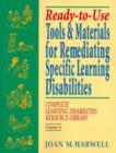 Image for Ready-to-Use Tools and Materials for Remediating Specific Learning Disabilities