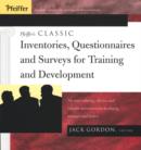 Image for Pfeiffer&#39;s Classic Inventories, Questionnaires, and Surveys for Training and Development