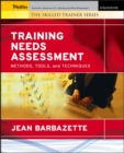 Image for Training needs assessment: methods, tools, and techniques