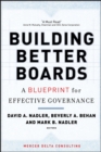 Image for Building better boards: a blueprint for effective governance