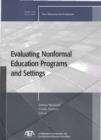 Image for Evaluating Nonformal Education Programs and Settings