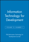 Image for Information Technology for Development, Volume 12, Number 1