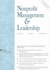 Image for Nonprofit Management and Leadership, Volume 16, Number 4, Summer 2006