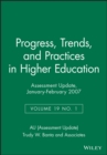 Image for Assessment Update: Progress, Trends, and Practices in Higher Education, Volume 19, Number 1, 2007