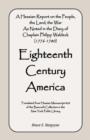 Image for Eighteenth Century America : A Hessian Report On the People, the Land, the War) As Noted in the Diary of Chaplain Philipp Waldeck (1776-1780)