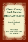 Image for Chester County, South Carolina, Deed Abstracts, Volume I
