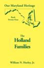 Image for Our Maryland Heritage, Book 24 : The Holland Families