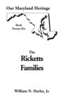Image for Our Maryland Heritage, Book 25 : Ricketts Families, Primarily of Montgomery &amp; Frederick Counties