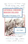Image for General Orders, Rhode Island