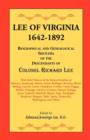 Image for Lee of Virginia, 1642-1892