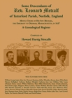 Image for Some Descendants of Rev. Leonard Metcalf of Tatterford Parish, Norfolk, England