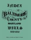 Image for Index of Baltimore County Wills, 1659-1850