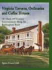 Image for Virginia Taverns, Ordinaries and Coffee Houses
