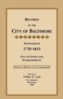 Image for Records of the City of Baltimore (Supplement) [Maryland], 1729-1813
