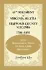 Image for 45th Regiment of Virginia Militia Stafford County, Virginia 1781-1856