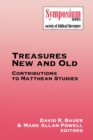 Image for Treasures New and Old : Contributions to Matthean Studies