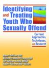 Image for Identifying and treating youth who sexually offend  : current approaches, techniques and research