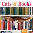 Image for Cats &amp; Books 2021 Wall Calendar