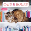 Image for Cats &amp; Books 2025 Wall Calendar