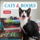 Image for Cats and Books 2026 Wall Calendar