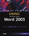 Image for Special Edition Using Microsoft Office Word 2003