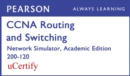 Image for CCNA R&amp;S 200-120 Network Simulator Academic Edition Pearson uCertify Labs Student Access Card