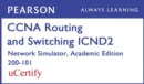 Image for CCNA R&amp;S ICND2 200-101 Network Simulator Academic Edition Pearson uCertify Labs Student Access Card