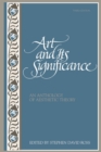 Image for Art and Its Significance : An Anthology of Aesthetic Theory, Third Edition