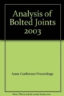 Image for ANALYSIS OF BOLTED JOINTS (G01192)