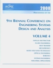 Image for Print Proceedings of the ASME 2008 9th Biennial Conference on Engineering Systems Design and Analysis (ESDA2008) July 7-9, 2008, Haifa, Israel v. 4; Fatigue and Fracture; Fluids Engineering; Heat Tran