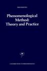 Image for Phenomenological Method: Theory and Practice