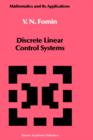 Image for Discrete Linear Control Systems
