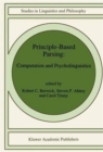 Image for Principle-based Parsing : Computation and Psycholinguistics